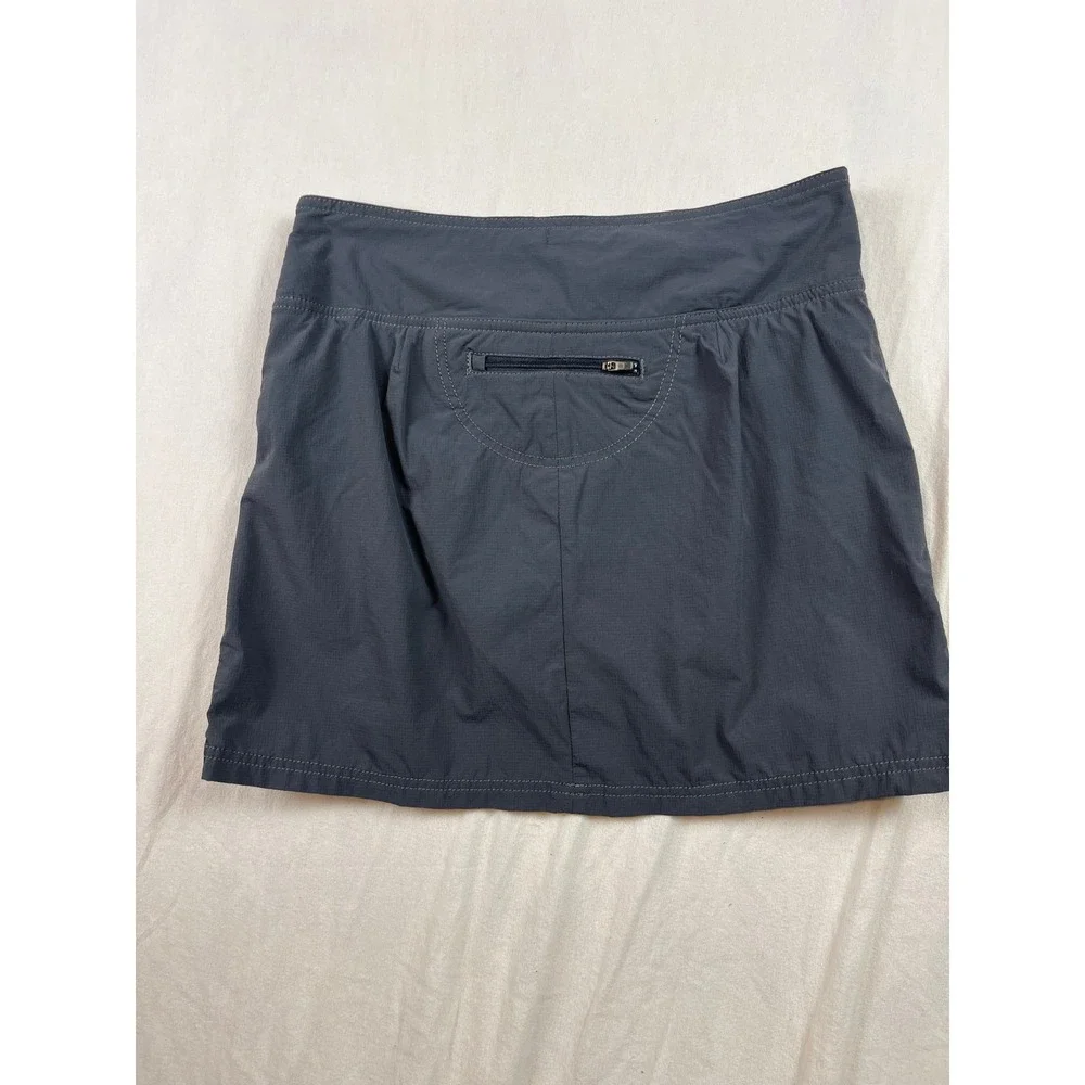 Athleta Womens Gray Ripstop‎ Active Skort Size 4 Hiking Tennis Skirt with Liner